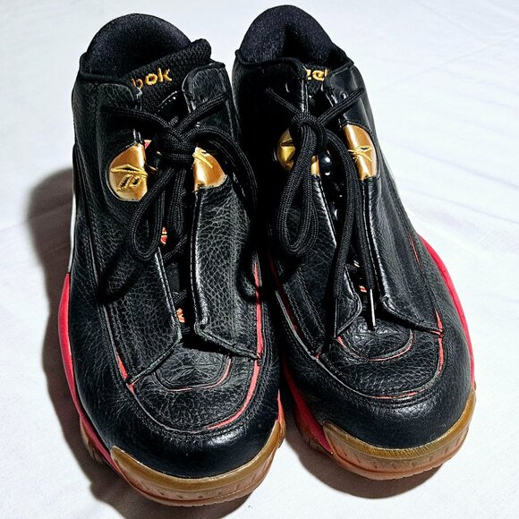 REEBOK BASKETBALL ANSWER 1 BLACK RED GOLD 10 EUC main image 5